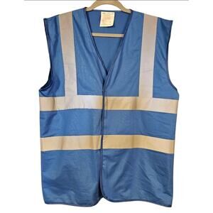 Reflective Safety Vest. Sz. Medium Blue
